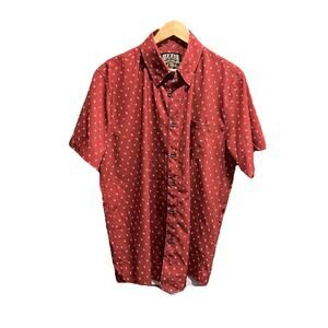 Dixxon Flannel Co. 10 Years Lowrider Red Men's Casual Button Down‎ Shirt Size L